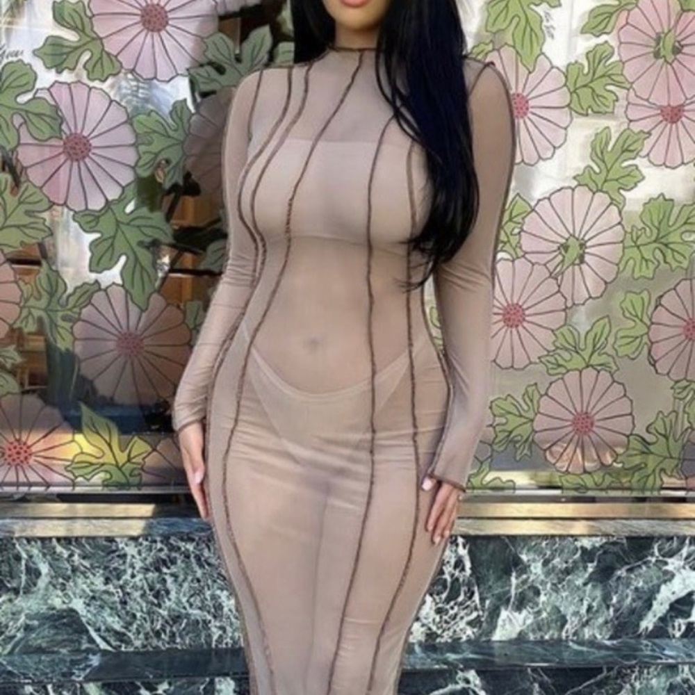 Sexy sheer dress